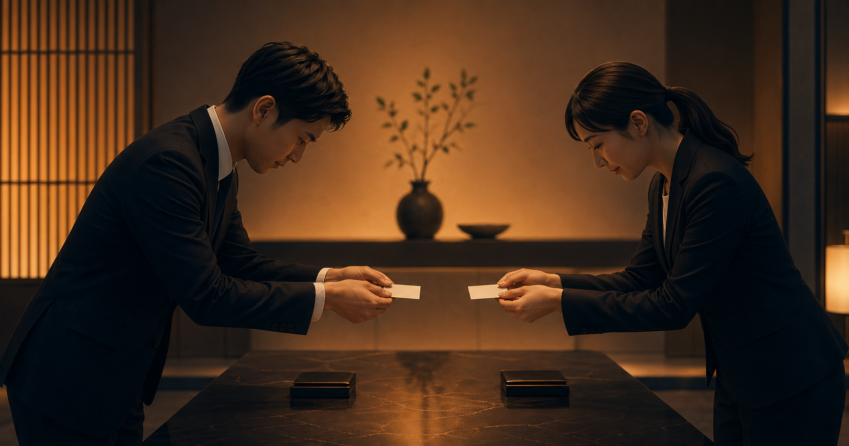 The Etiquette of Business Card Exchange — The Few Seconds That Decide First Impressions