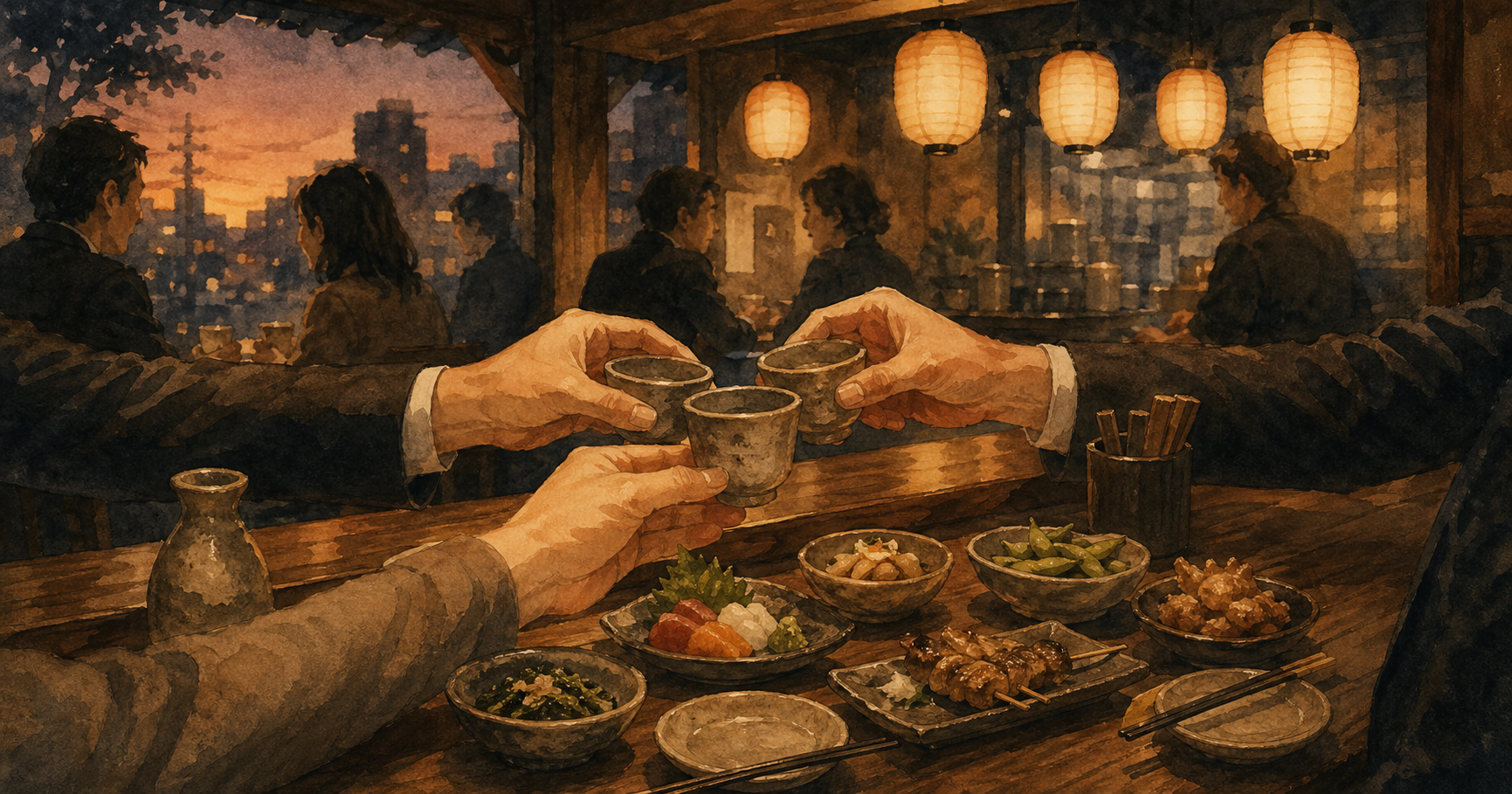 Izakaya Culture and Kanpai Etiquette — From Otōshi to the Final Bite