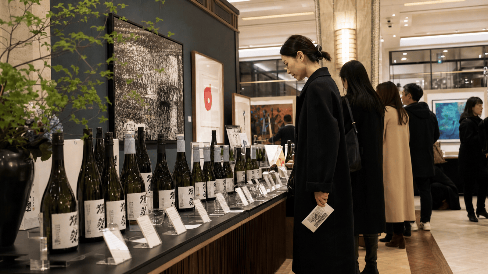 Dassai Opens Art-and-Sake Pop-Up at Mitsukoshi Nihonbashi