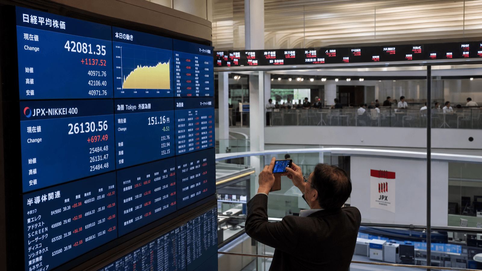Nikkei Hits Intraday Record High as Chip Shares Lead Tokyo Market